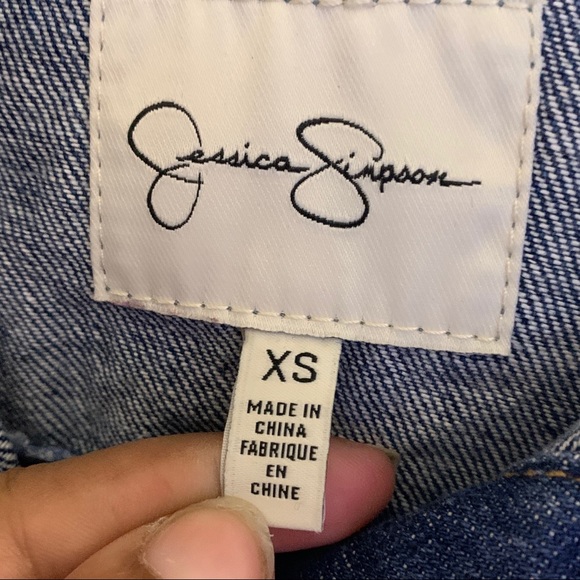 Jessica Simpson- Denim Jacket size X-Small - Picture 8 of 9